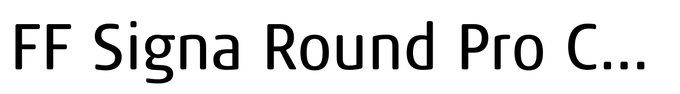 FF Signa Round Pro Condensed Regular